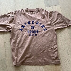 Anine bing tan sport t shirt